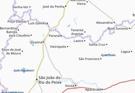 Vieirópolis Map