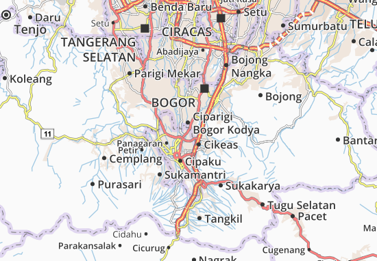 Karte Stadtplan Bogor Utara2