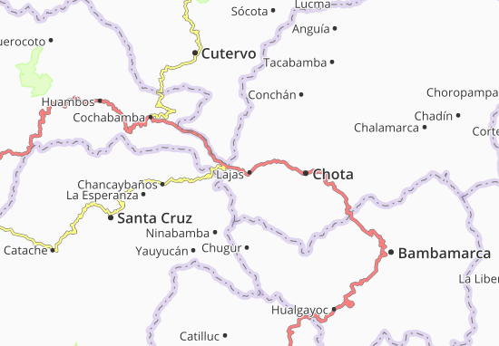 Kaart Plattegrond Lajas