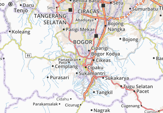 Karte Stadtplan Tanah Sareal