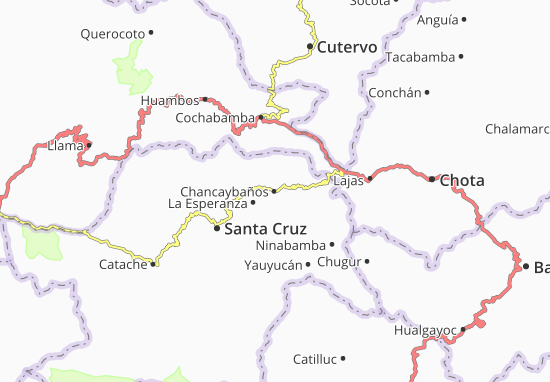 Karte Stadtplan Chancaybaños