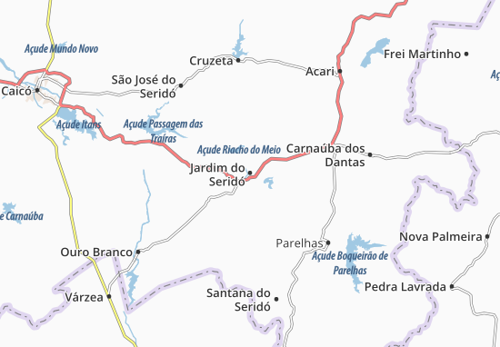 Jardim do Seridó Map
