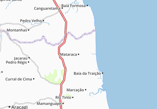 Karte Stadtplan Mataraca