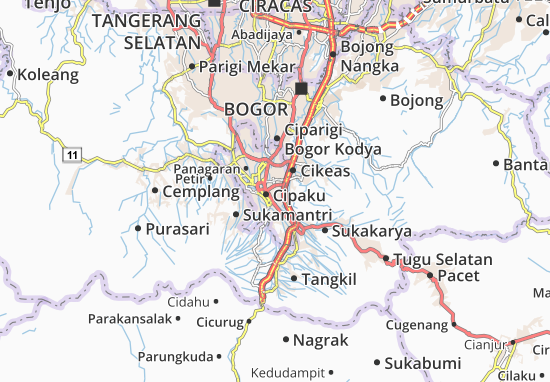 Carte-Plan Bogor Timur