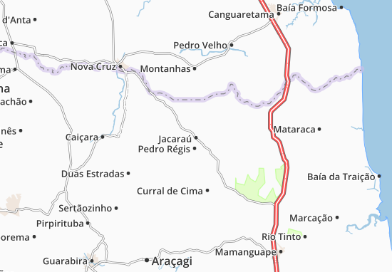 Karte Stadtplan Jacaraú
