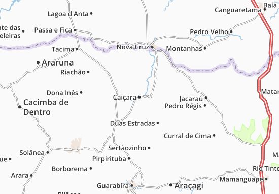 Karte Stadtplan Caiçara