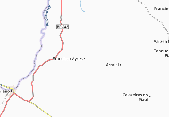 Karte Stadtplan Francisco Ayres