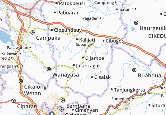Karte Stadtplan Cijambe