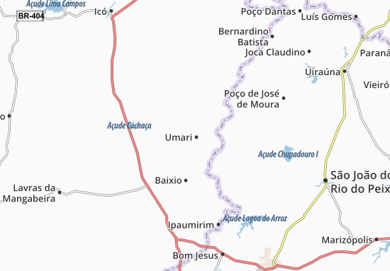 Karte Stadtplan Umari