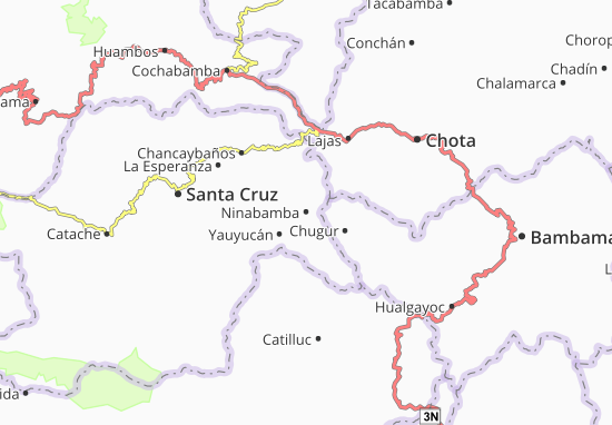Karte Stadtplan Ninabamba