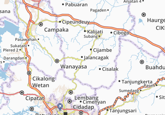 Kaart Plattegrond Jalancagak