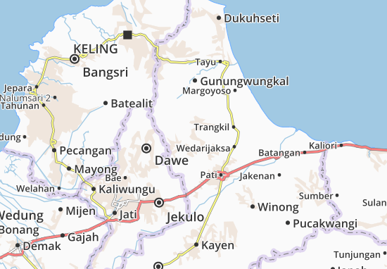 Tlogowungu Map