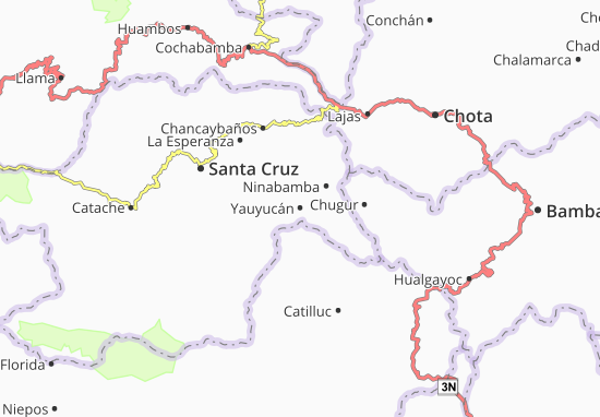 Kaart Plattegrond Yauyucán