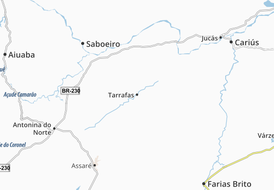 Kaart Plattegrond Tarrafas