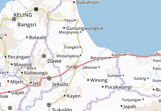 Wedarijaksa Map