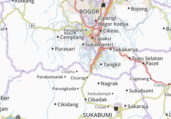 Cijeruk Map