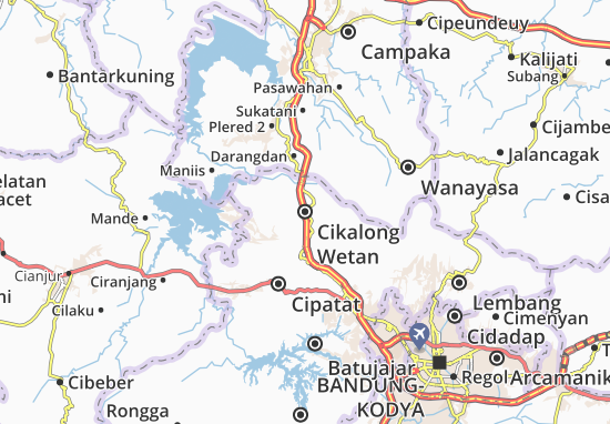 Cikalong Wetan Map