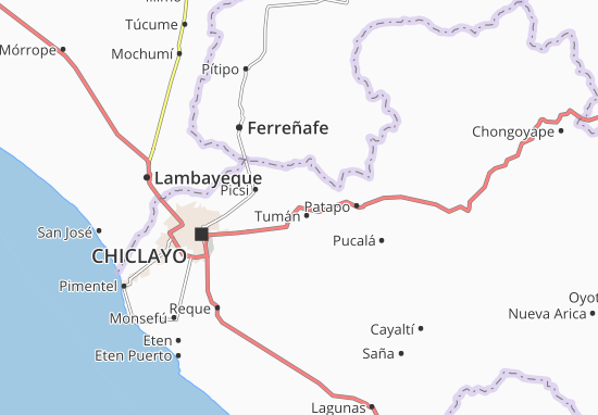 Kaart Plattegrond Tumán