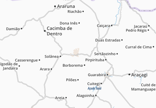 Bananeiras Map