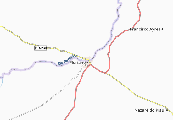 Karte Stadtplan Barão de Grajaú