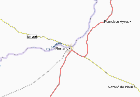 Karte Stadtplan Floriano