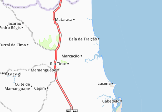 Kaart Plattegrond Marcação