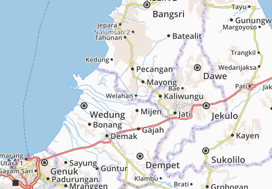 Karte Stadtplan Welahan
