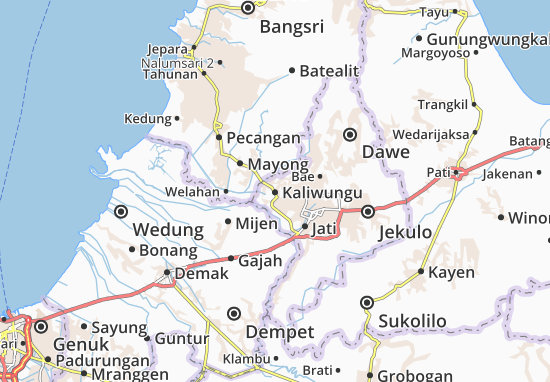 Kaliwungu Map