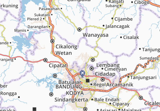 Karte Stadtplan Cisarua