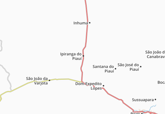 Ipiranga do Piauí Map