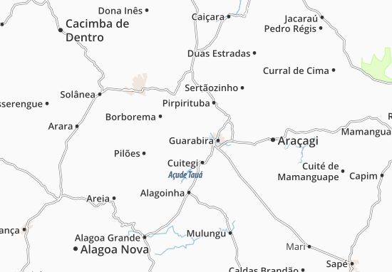 Pilõezinhos Map