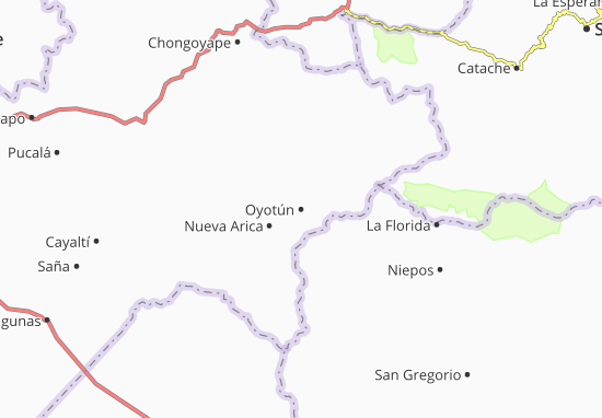 Karte Stadtplan Oyotún