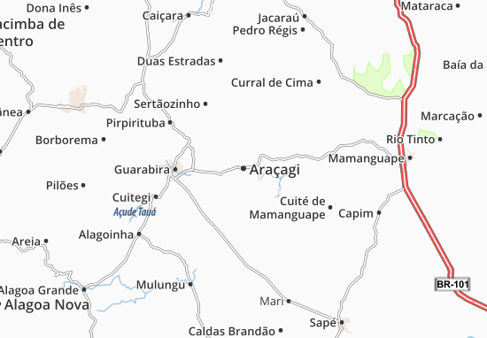 Karte Stadtplan Araçagi