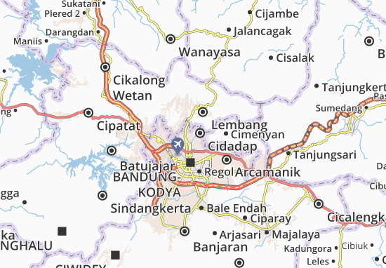 Cidadap Map