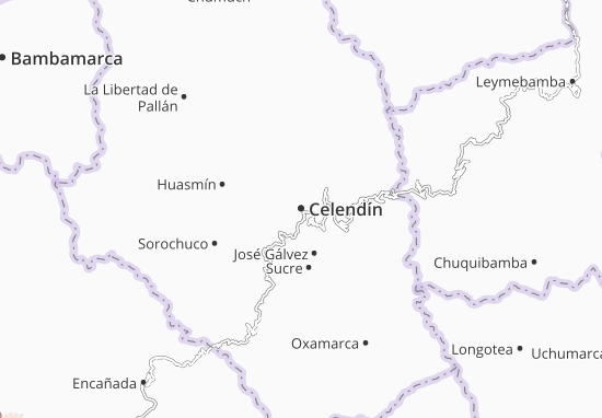 Kaart Plattegrond Celendín