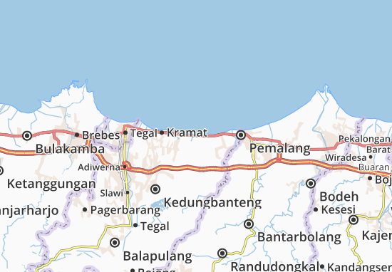 Karte Stadtplan Suradadi