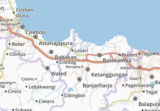 Kaart Plattegrond Tanjung