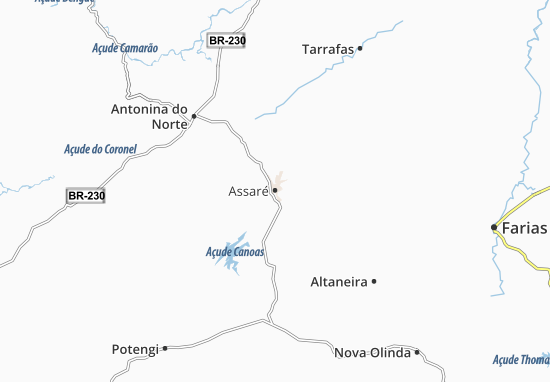 Karte Stadtplan Assaré