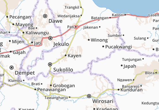 Mapa Tambakromo