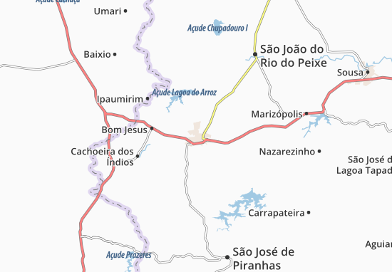 Karte Stadtplan Cajazeiras