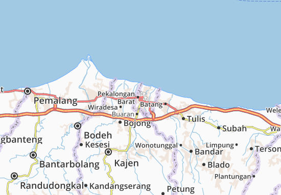 Karte Stadtplan Pekalongan Utara