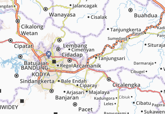 Cilengkrang Map