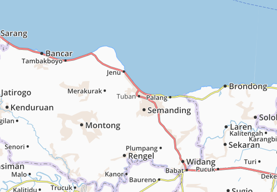 Karte Stadtplan Tuban