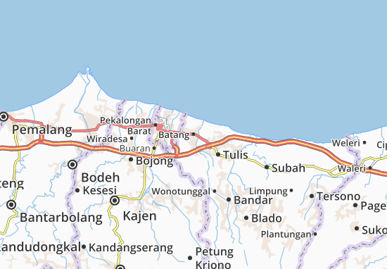 Karte Stadtplan Batang