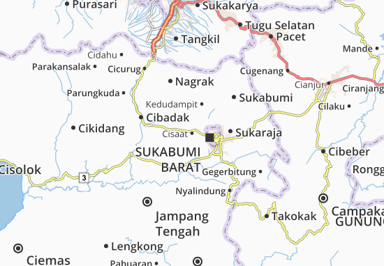 Karte Stadtplan Cisaat