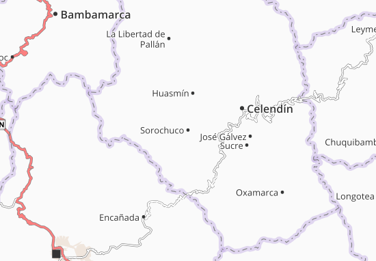 Karte Stadtplan Sorochuco