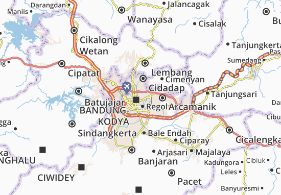 Karte Stadtplan Sumurbandung
