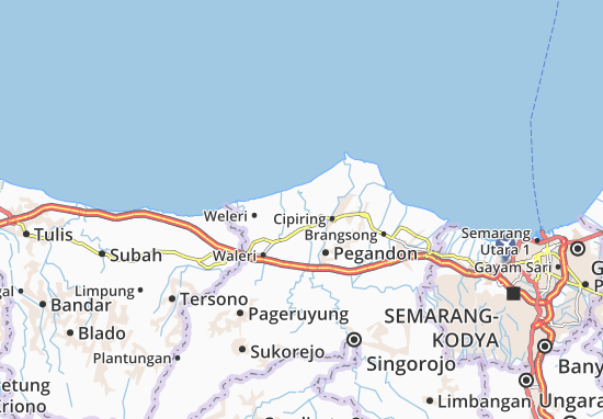 Kaart Plattegrond Kangkung