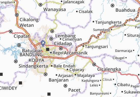Mapa Cibiru