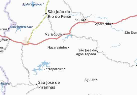 Nazarezinho Map